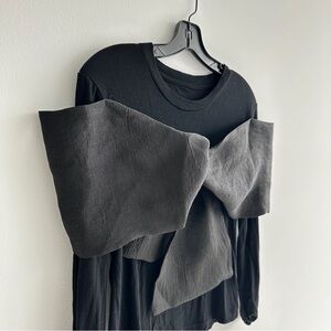 Black Bow Detail Top